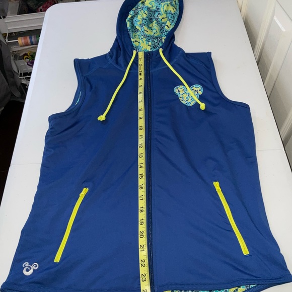 Disney Blue Sleeveless Hoodie with Yellow Accents - Picture 5 of 6